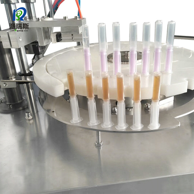 Máquina de enchimento farmacêutica controlada por PLC/HMI com sistema de limpeza CIP/SIP